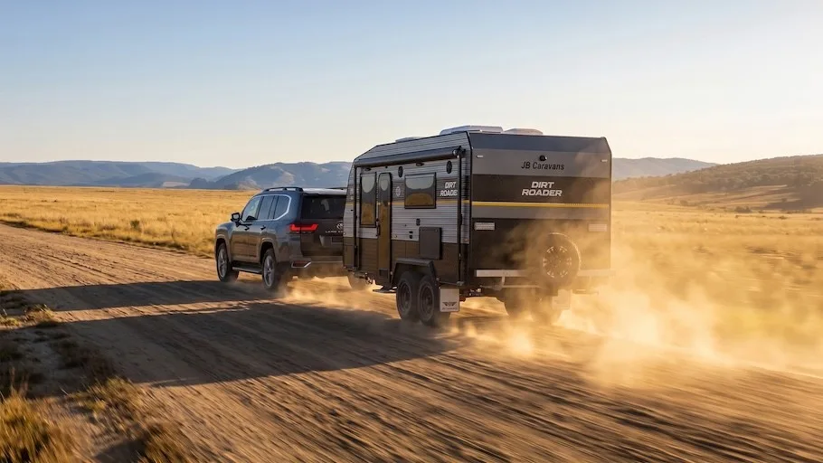 JB caravan owners on the road
